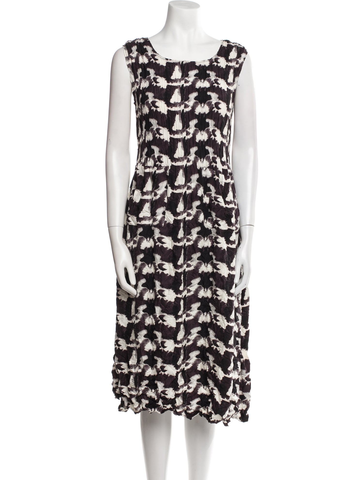 Alquema Printed Knee-Length Dress