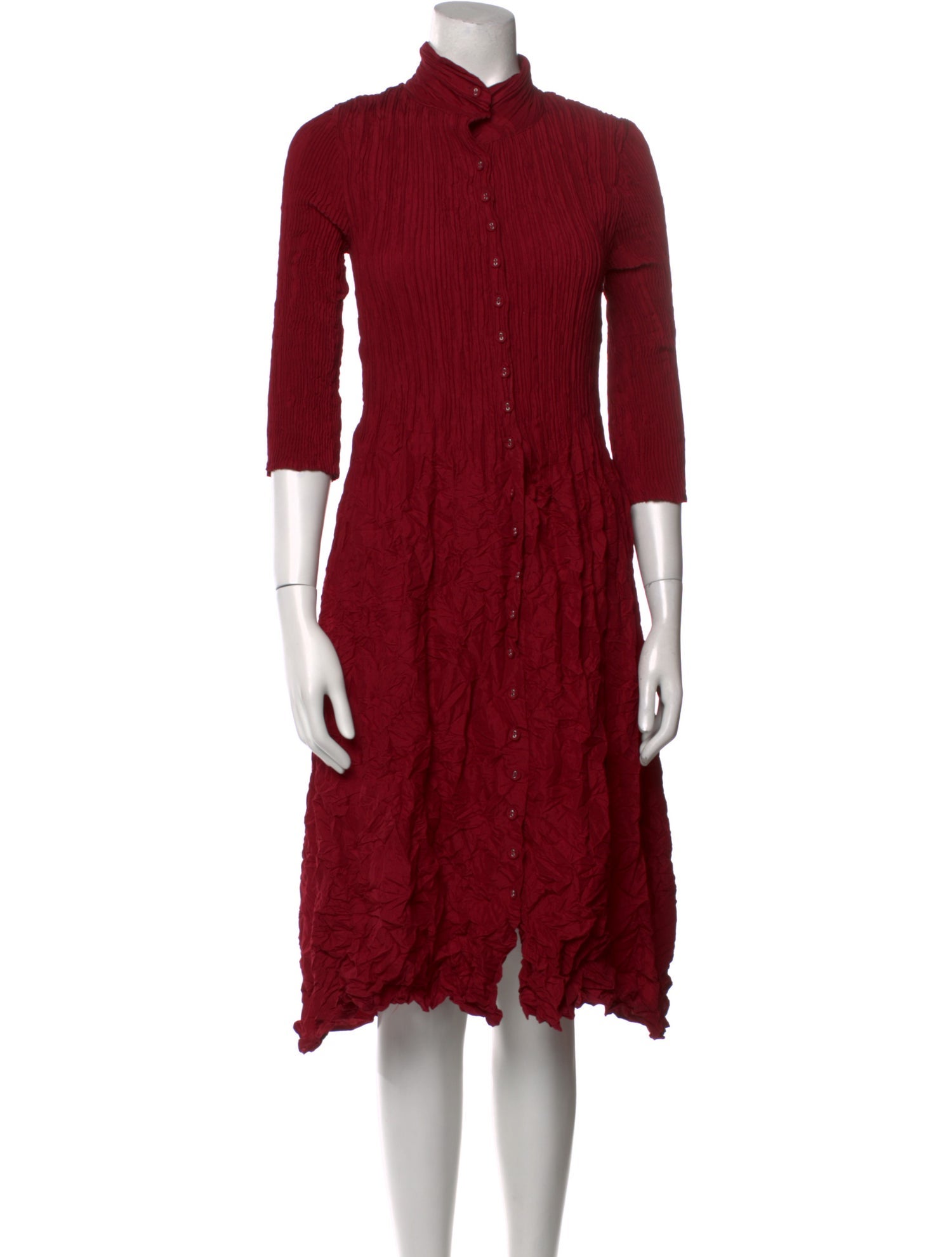 Alquema Mock Neck Midi Length Dress