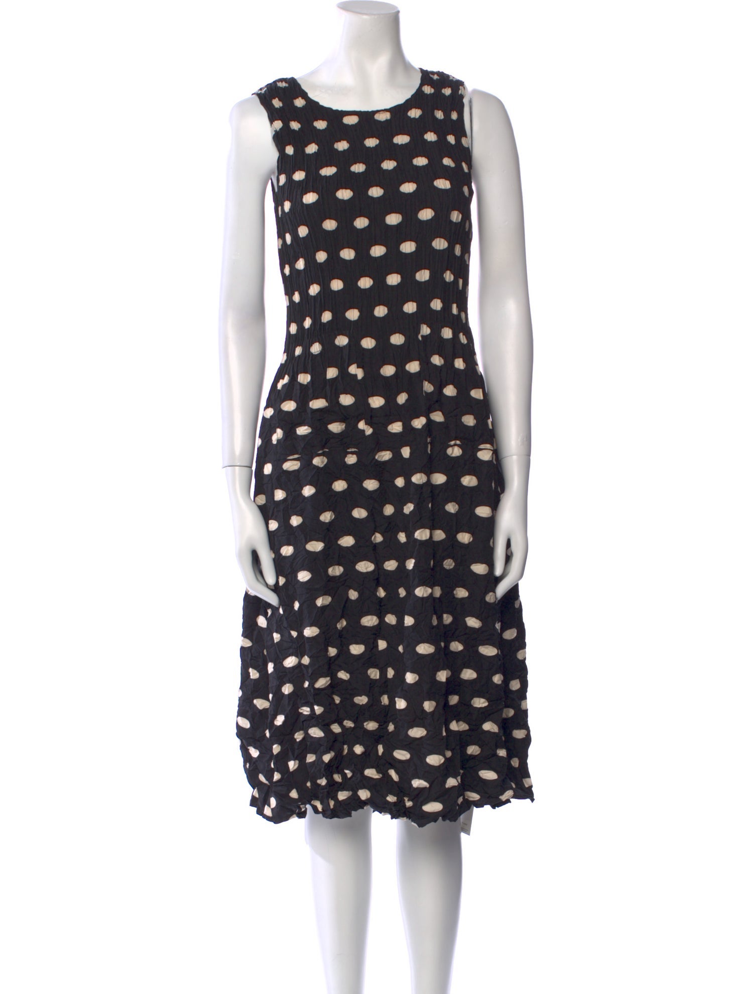 Alquema Polka Dot Print Midi Length Dress