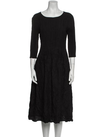 Alquema Scoop Neck Midi Length Dress