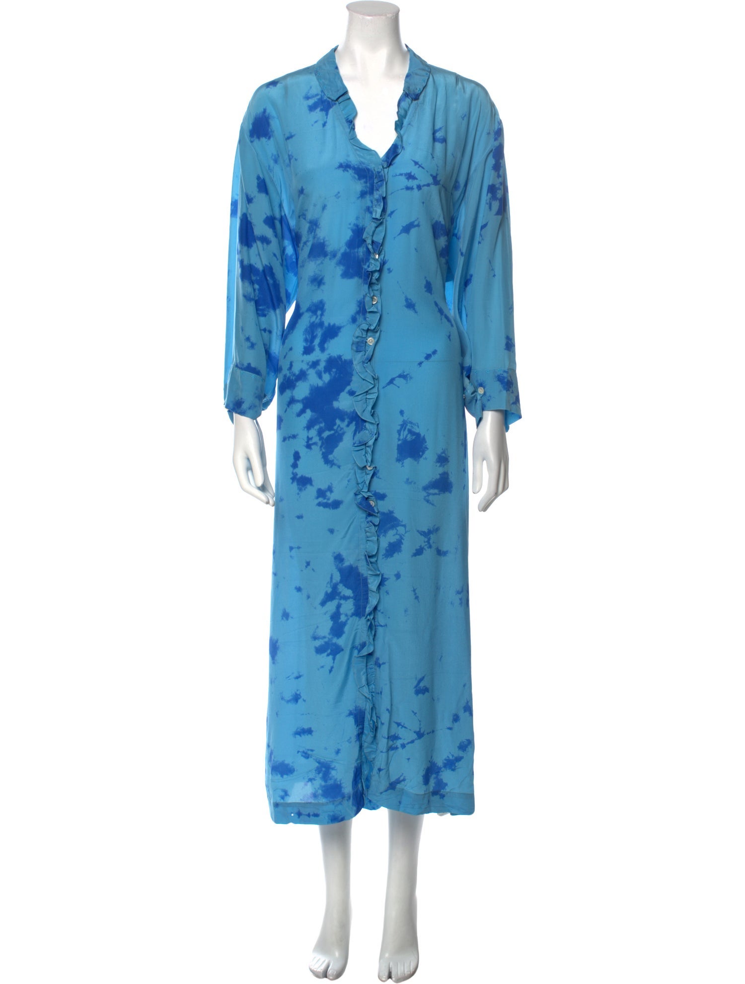 an an Londree Silk Long Dress