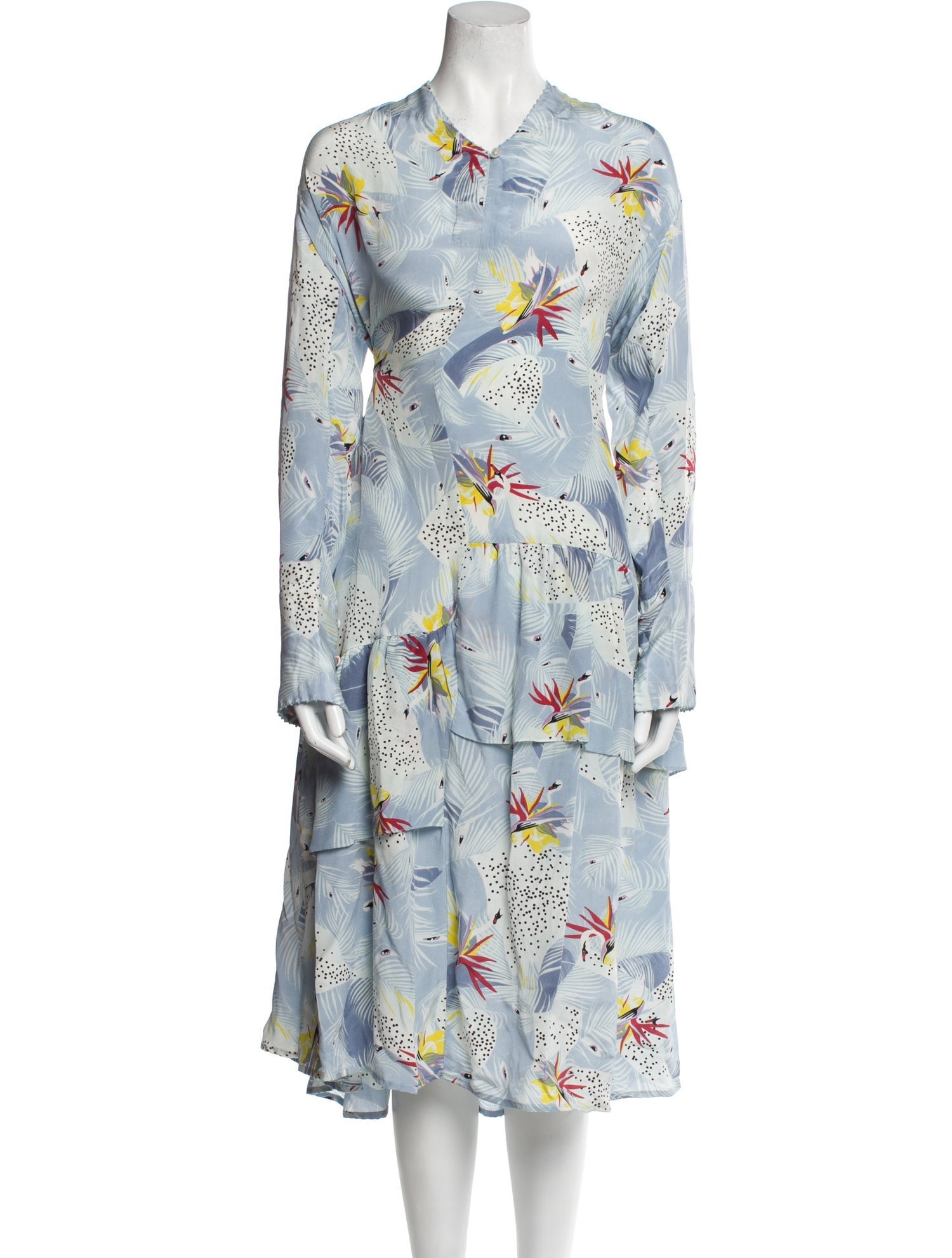 an an Londree Silk Long Dress