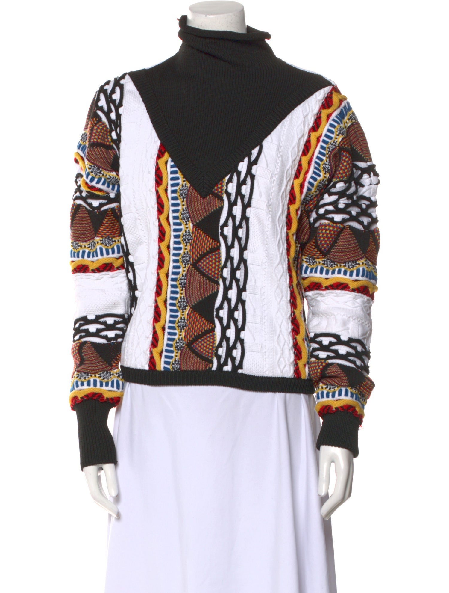 AALTO Printed Turtleneck Sweater