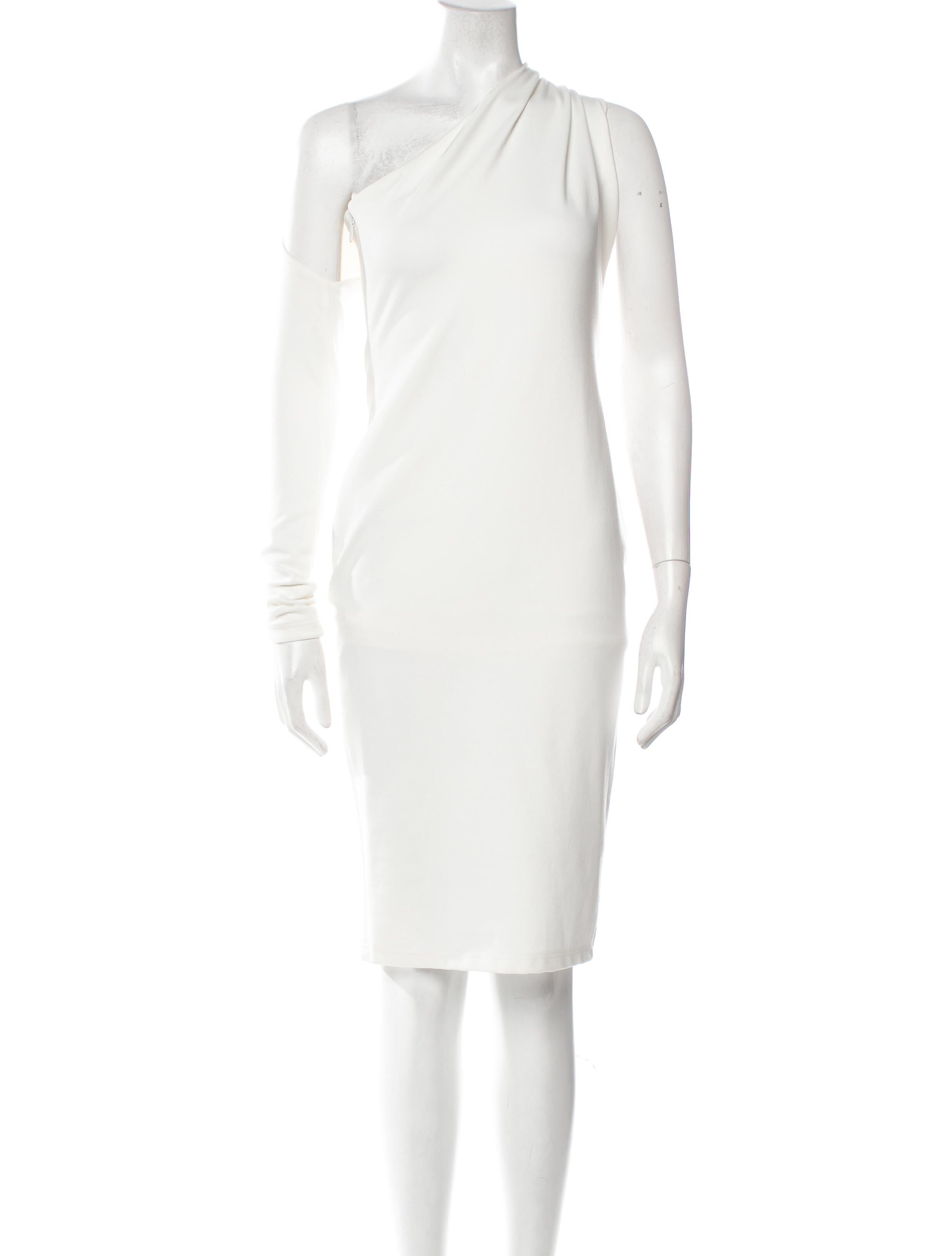 Alieva One-Shoulder Knee-Length Dress