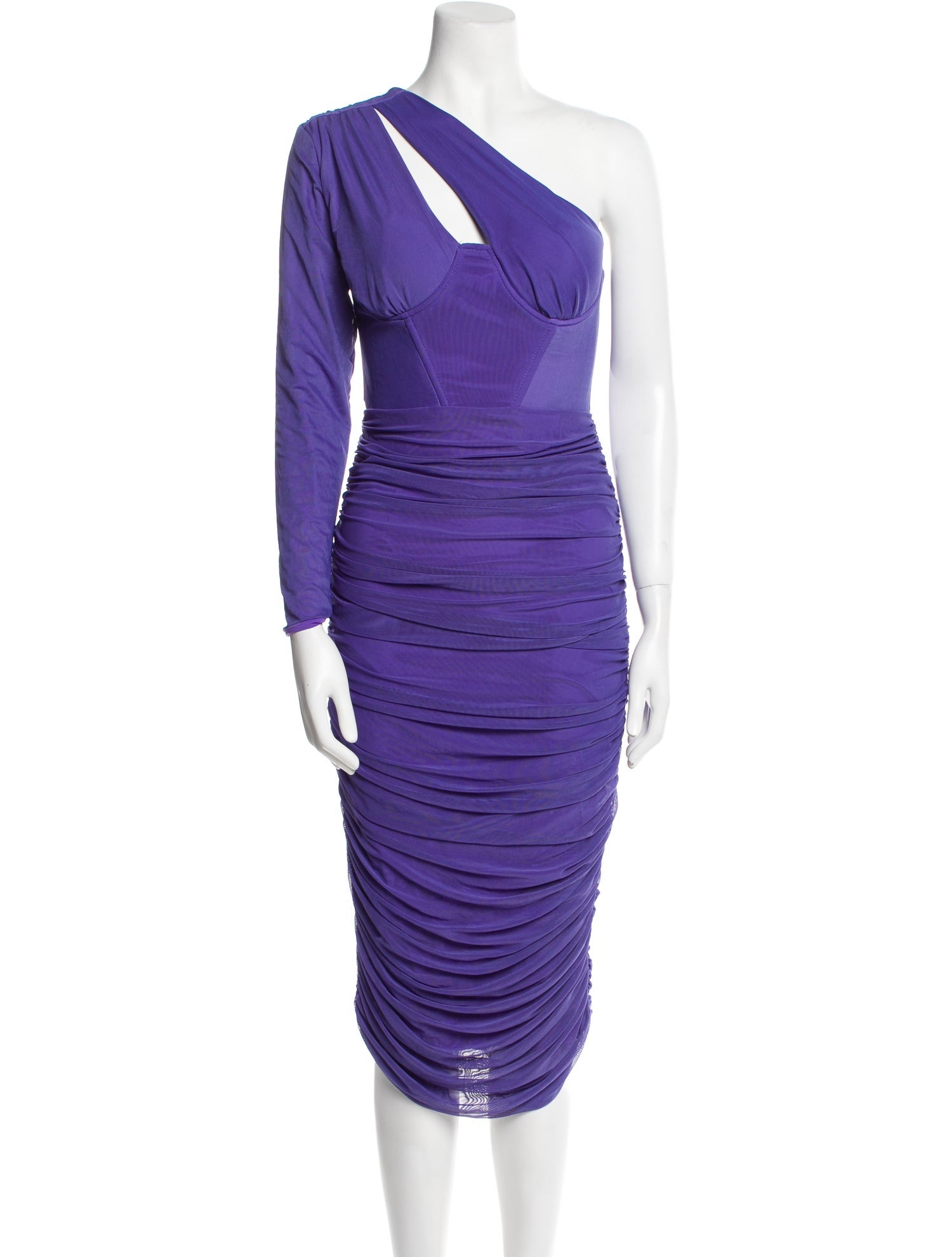 Alieva One-Shoulder Midi Length Dress