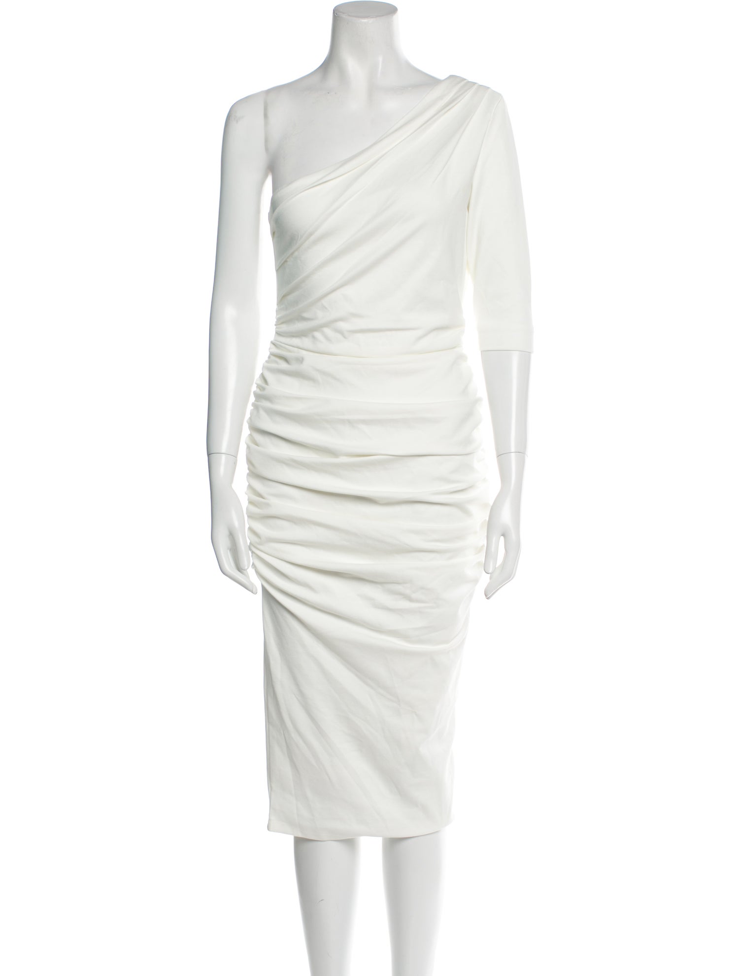 Alieva One-Shoulder Midi Length Dress