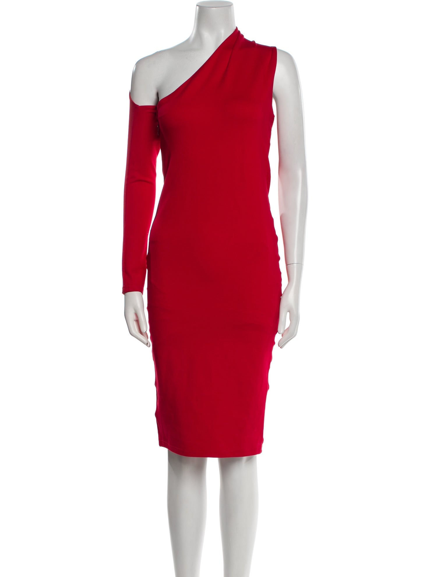 Alieva One-Shoulder Knee-Length Dress