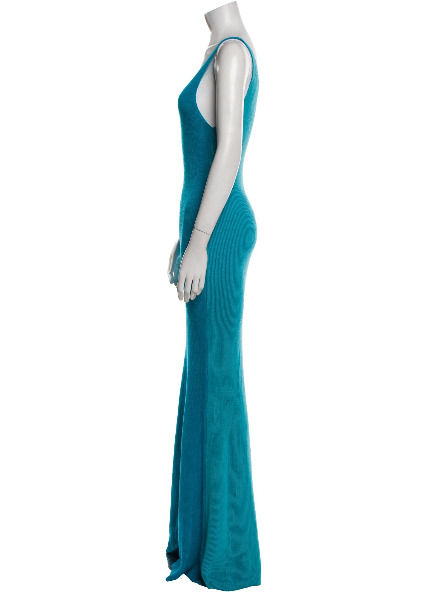 Ami Amalia Merino Wool Long Dress