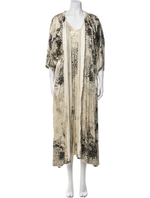 Another Archive Silk Polka Dot Print Dress Set