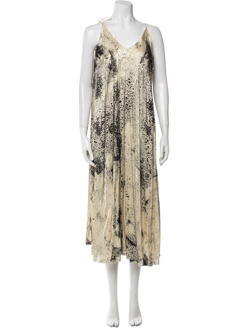 Another Archive Silk Polka Dot Print Dress Set