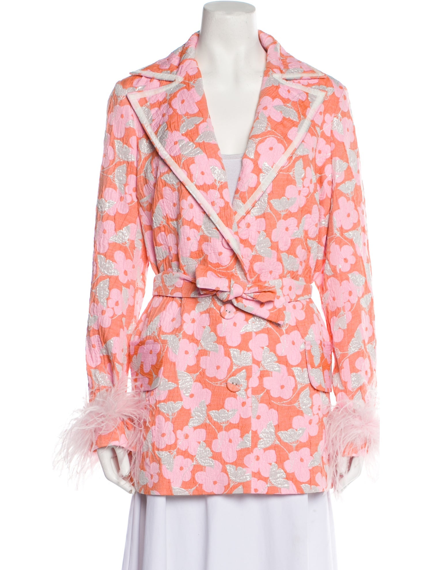 Andreeva Floral Print Blazer w/ Tags