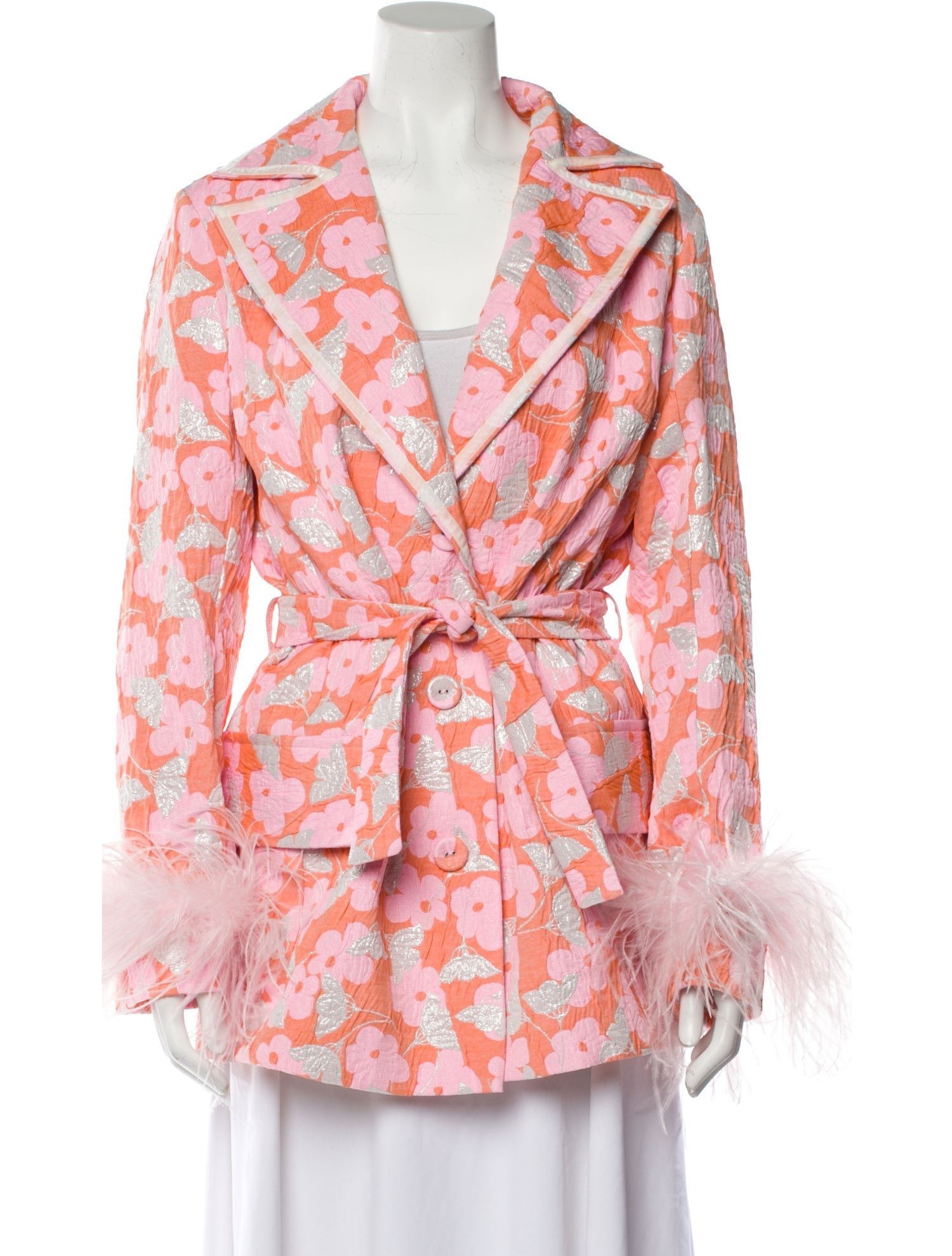 Andreeva Floral Print Blazer w/ Tags