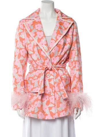 Andreeva Jackets Floral Print Blazer M