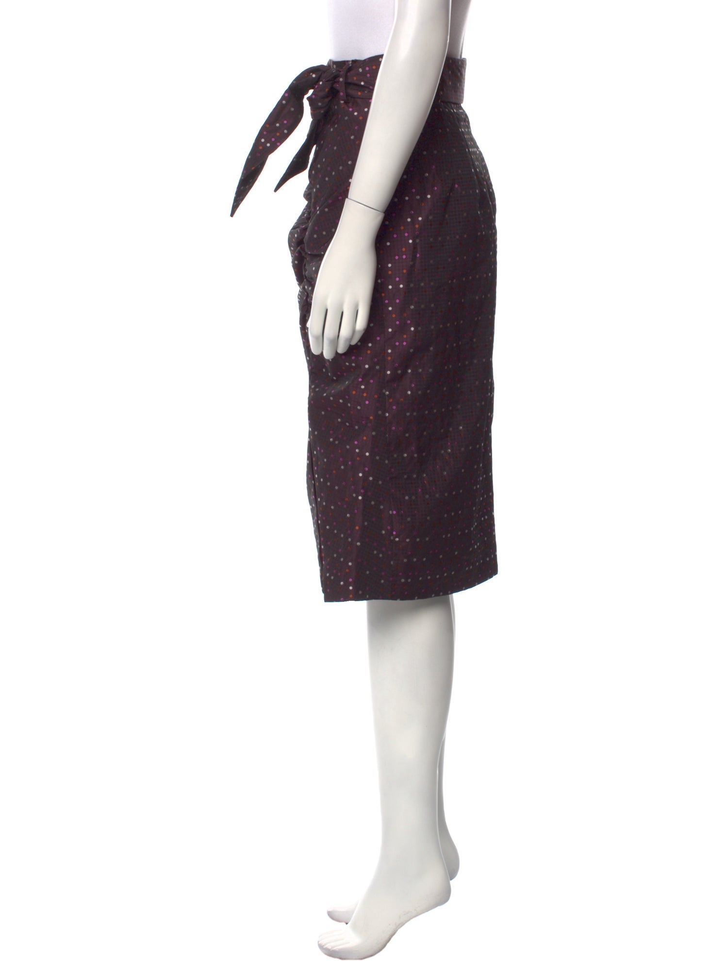 Andreeva Polka Dot Print Knee-Length Skirt