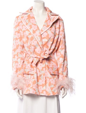 Andreeva Jackets Floral Print Evening Jacket M