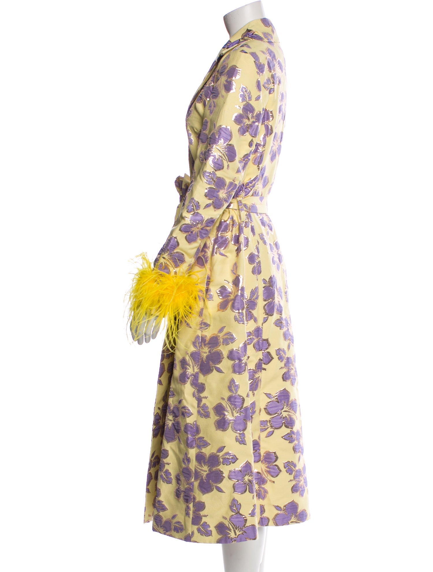 Andreeva Floral Print Trench Coat w/ Tags