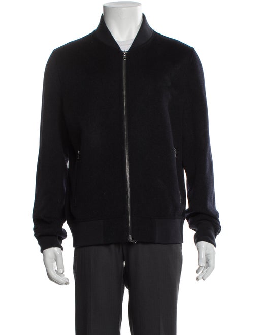 Patrick Assaraf Wool Bomber Jacket