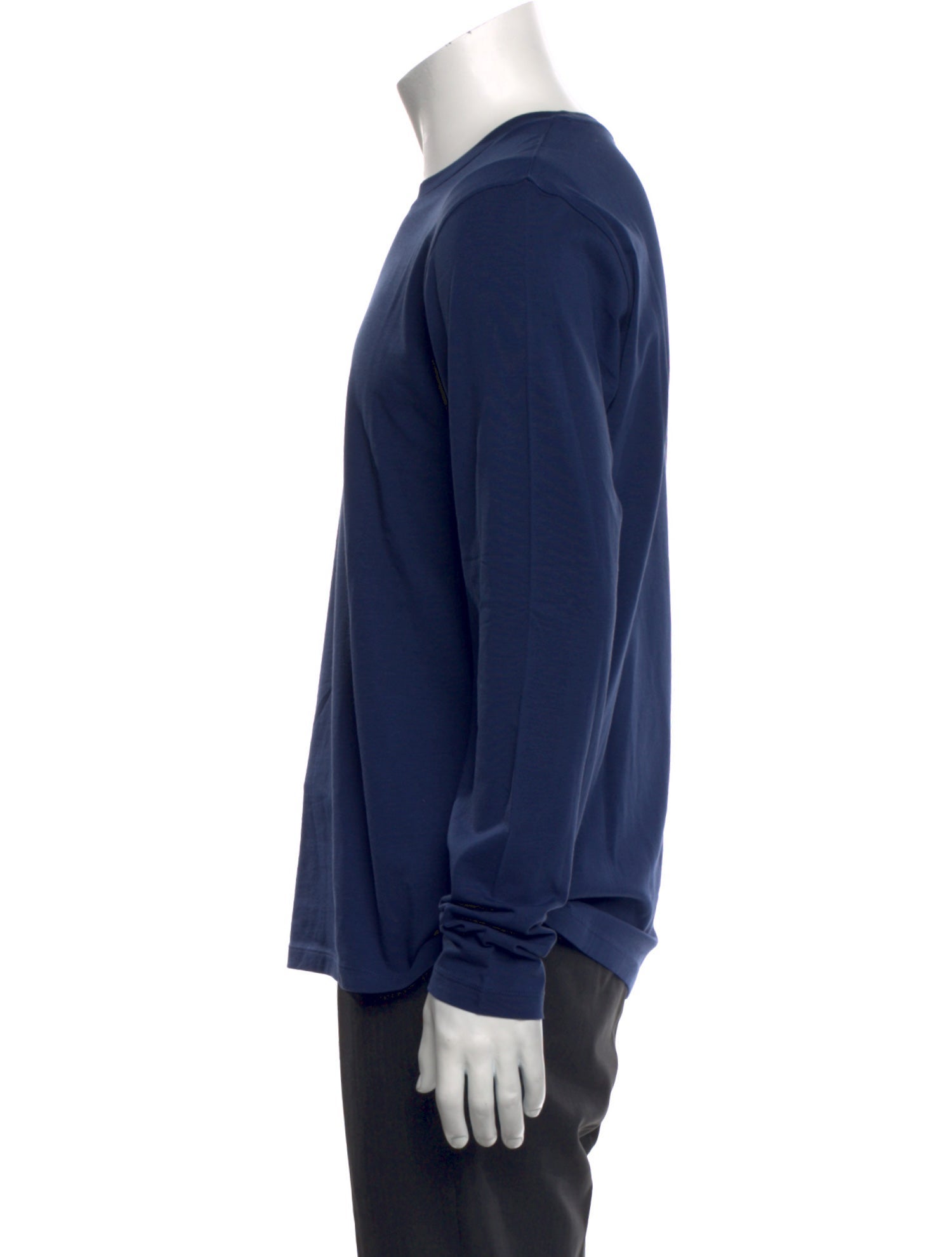 Patrick Assaraf Crew Neck Long Sleeve T-Shirt w/ Tags