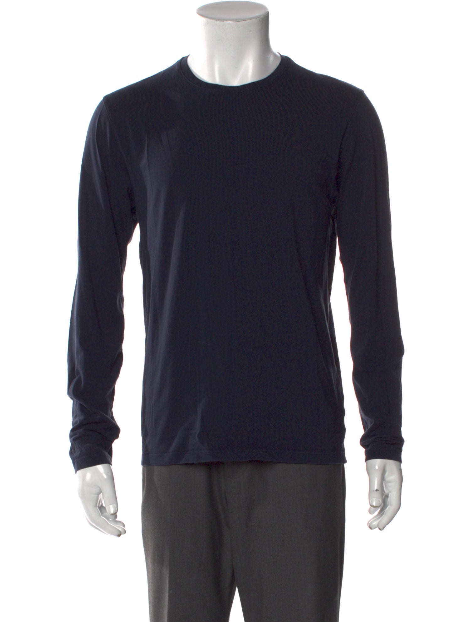 Patrick Assaraf Crew Neck Long Sleeve T-Shirt