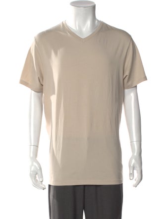Patrick Assaraf V-Neck Short Sleeve T-Shirt