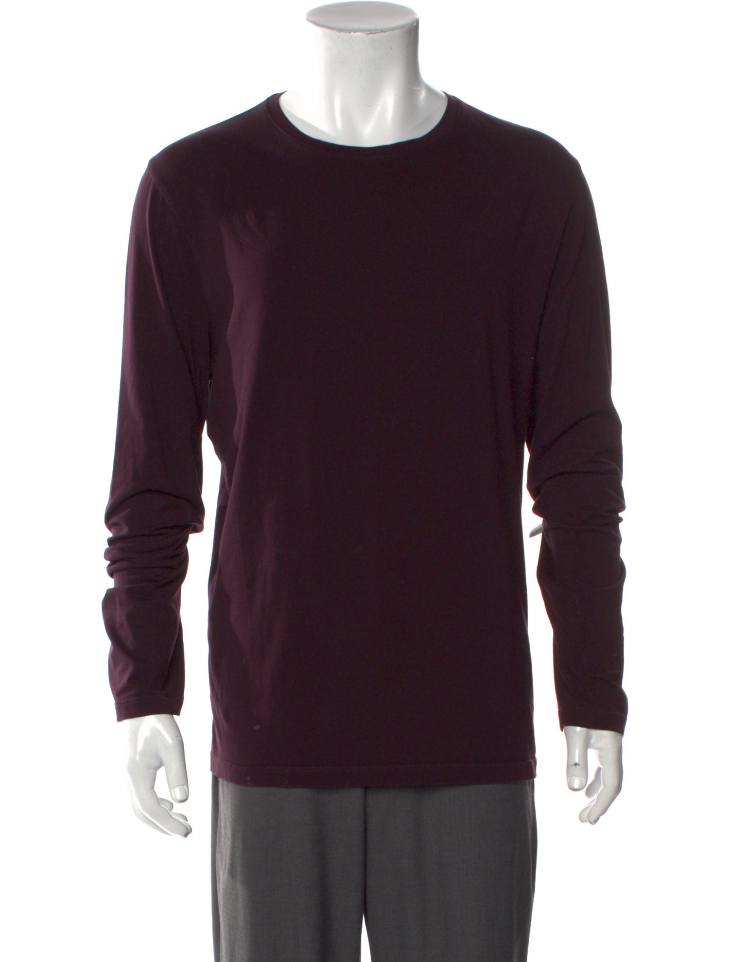 Patrick Assaraf Crew Neck Long Sleeve T-Shirt