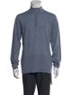 Patrick Assaraf Merino Wool Mock Neck Polo Sweater