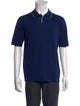 Patrick Assaraf Collar Short Sleeve Polo Shirt