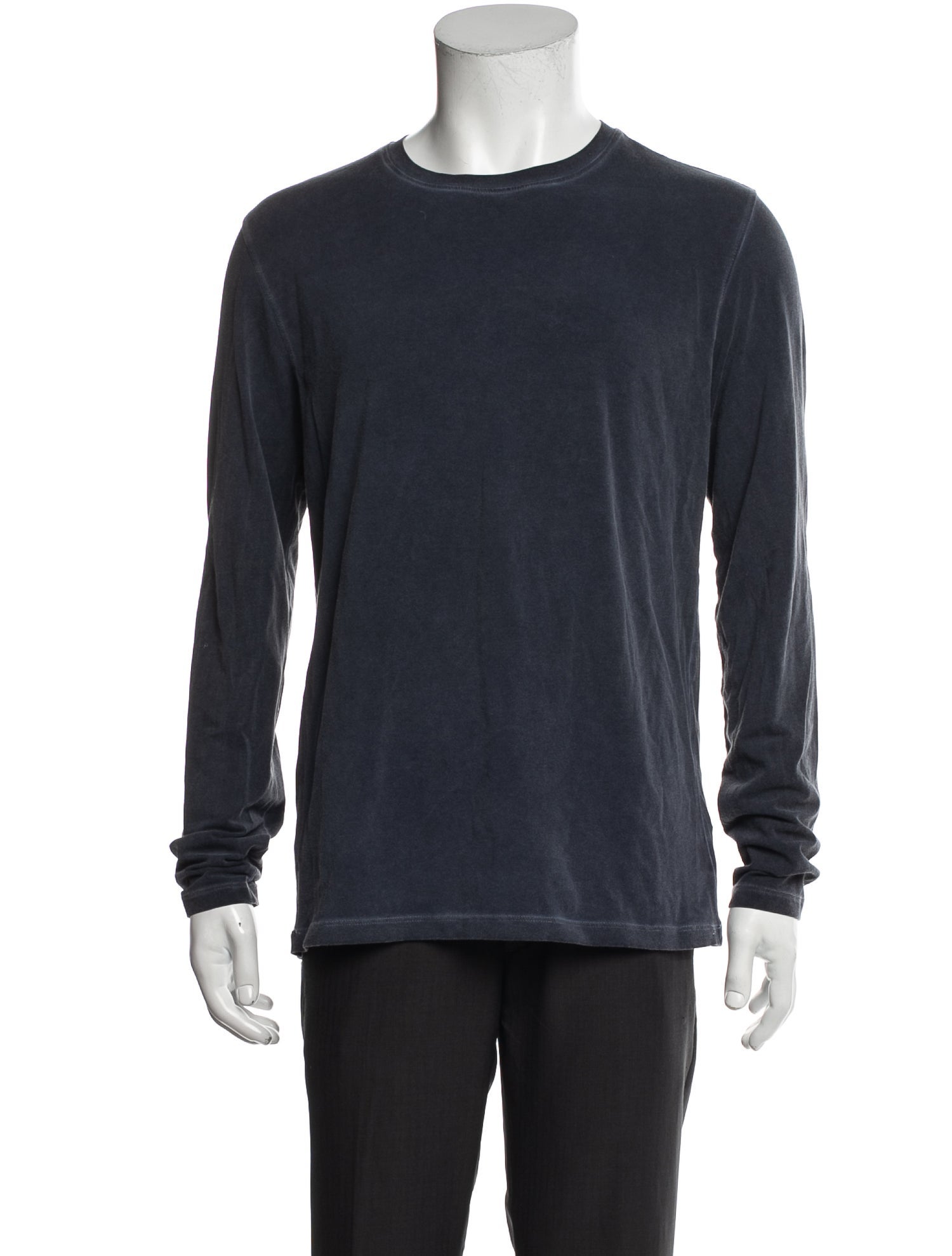 Patrick Assaraf Crew Neck Long Sleeve T-Shirt