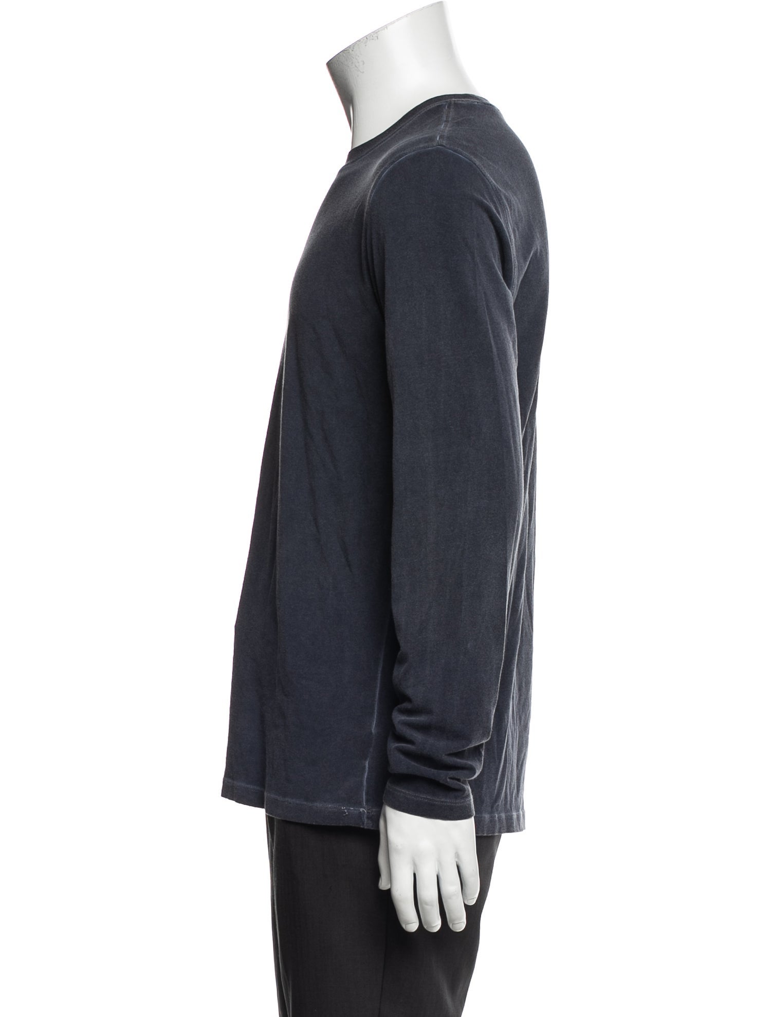 Patrick Assaraf Crew Neck Long Sleeve T-Shirt