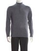 Patrick Assaraf Merino Wool Mock Neck Pullover