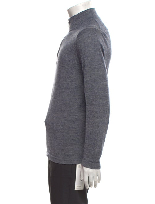 Patrick Assaraf Merino Wool Mock Neck Pullover