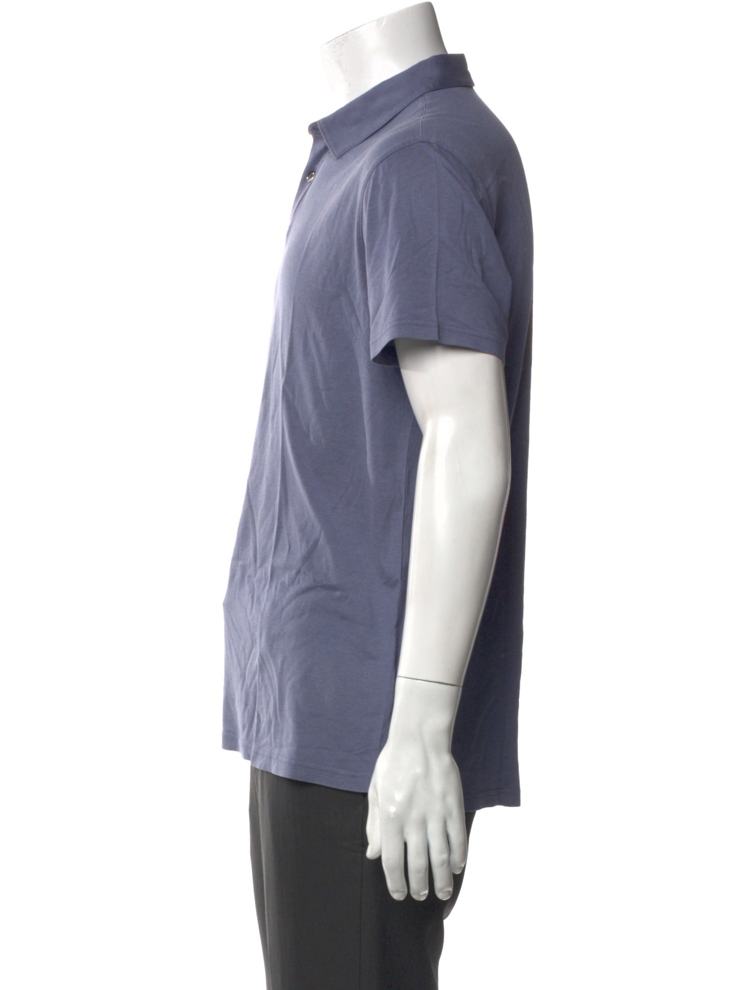 Patrick Assaraf Silk Crew Neck Polo Shirt