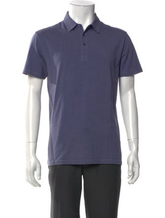 Patrick Assaraf Crew Neck Short Sleeve Polo Shirt