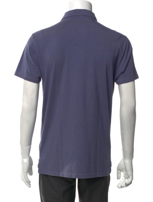 Patrick Assaraf Crew Neck Short Sleeve Polo Shirt