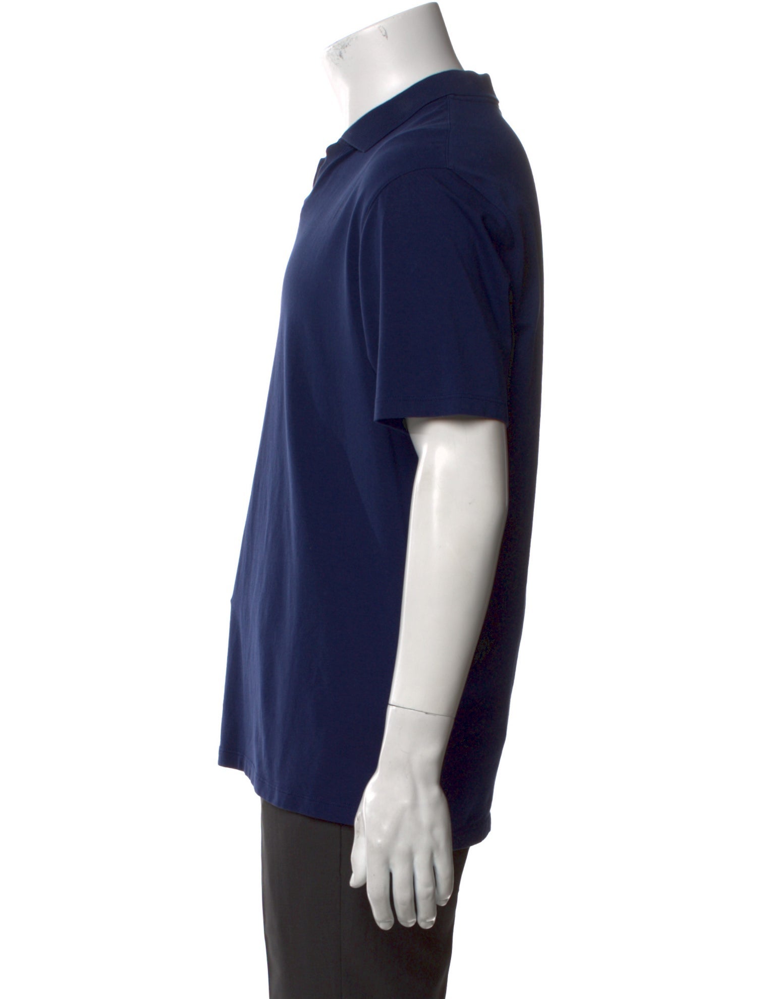 Patrick Assaraf V-Neck Short Sleeve Polo Shirt