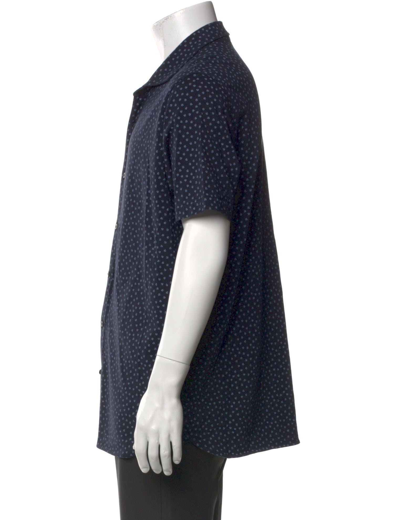 Patrick Assaraf Printed Short Sleeve Shirt