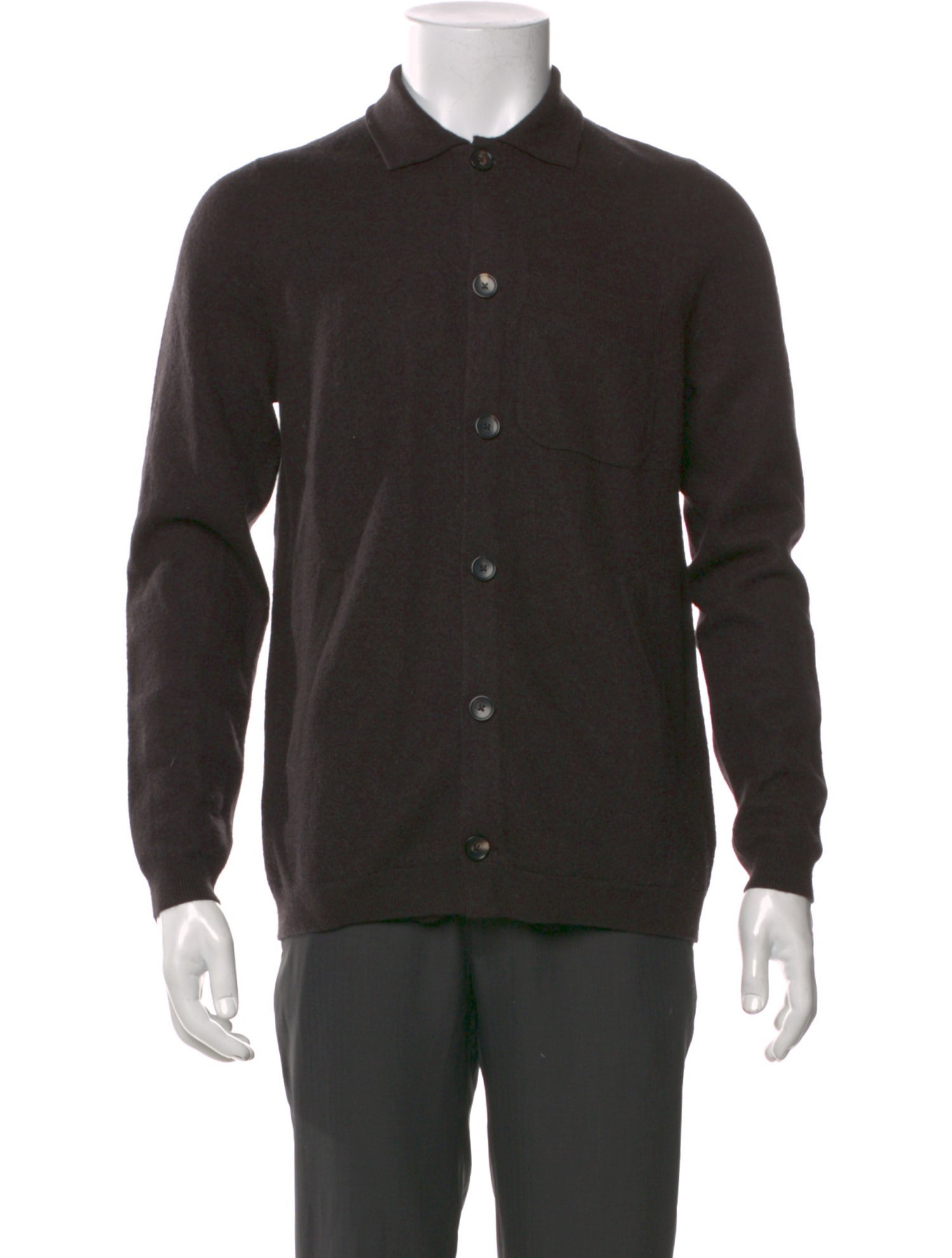 Patrick Assaraf Merino Wool Collar Cardigan w/ Tags