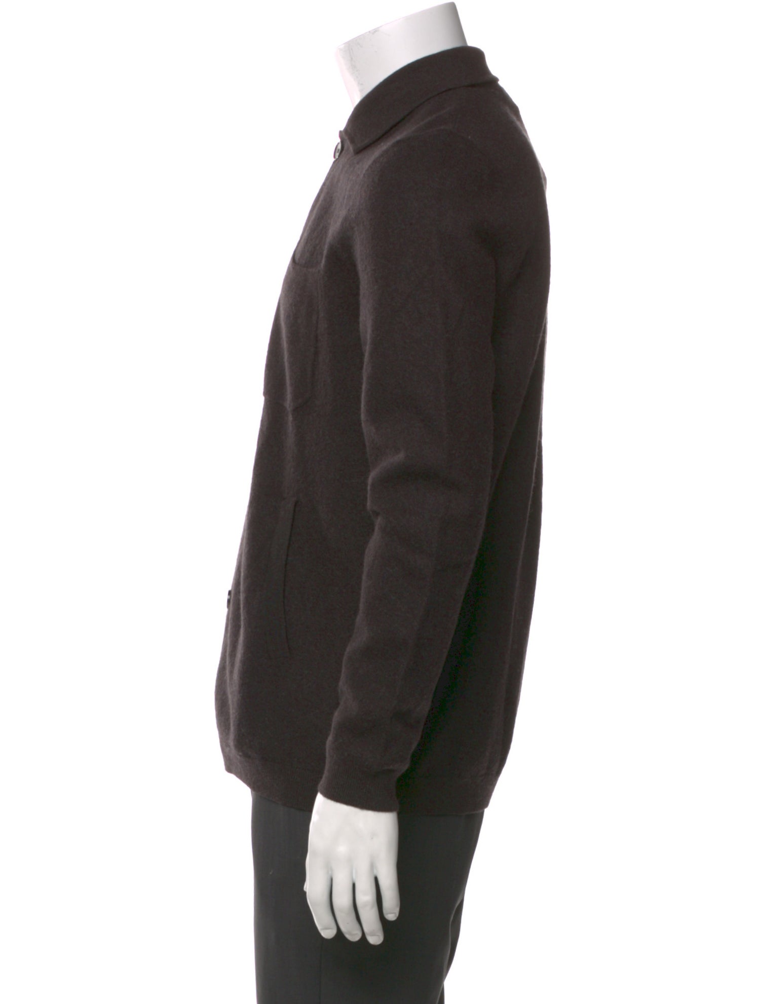 Patrick Assaraf Merino Wool Collar Cardigan w/ Tags