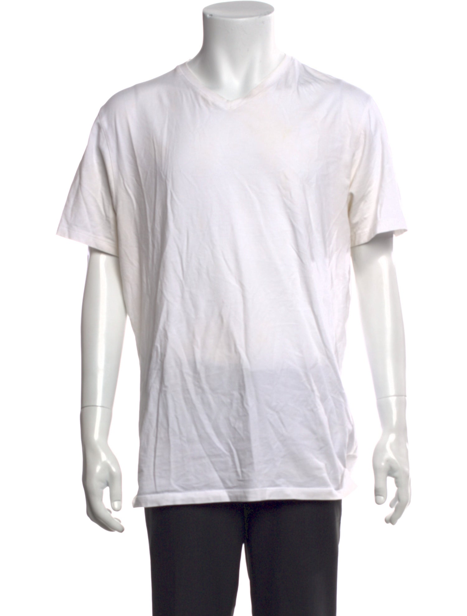 Patrick Assaraf V-Neck Short Sleeve T-Shirt
