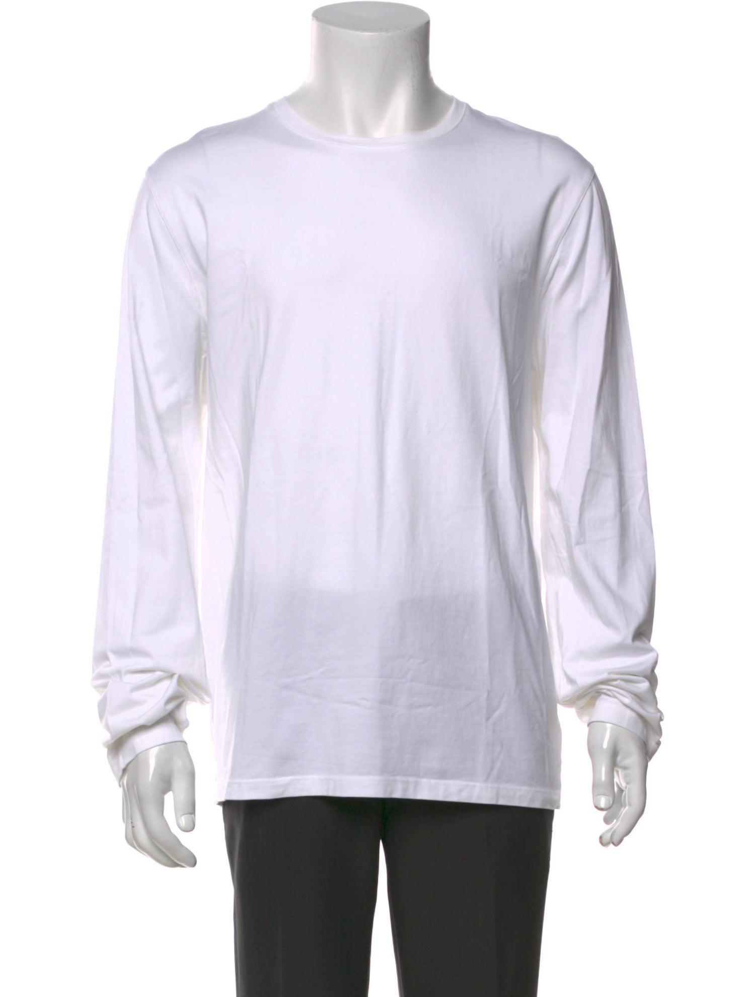 Patrick Assaraf Crew Neck Long Sleeve T-Shirt