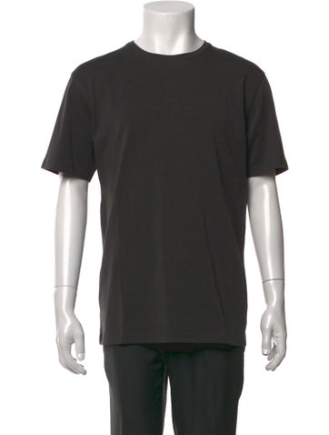 Pre-owned Patrick Assaraf Crew Neck Short Sleeve T-shirt In Grey