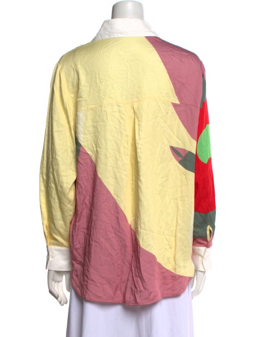 AVDW Antwerp Printed Long Sleeve Button-Up Top