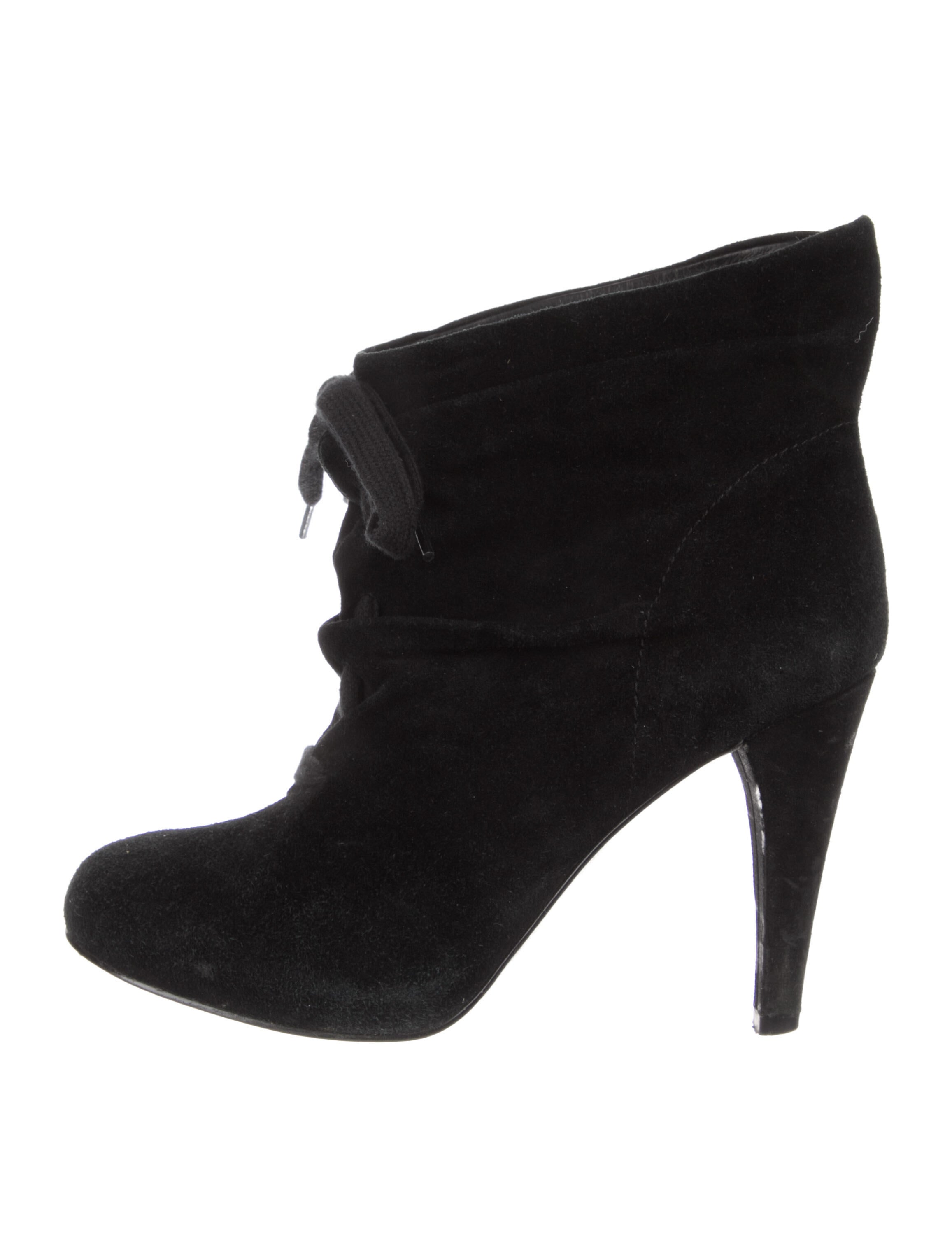 Ash Suede Lace-Up Boots