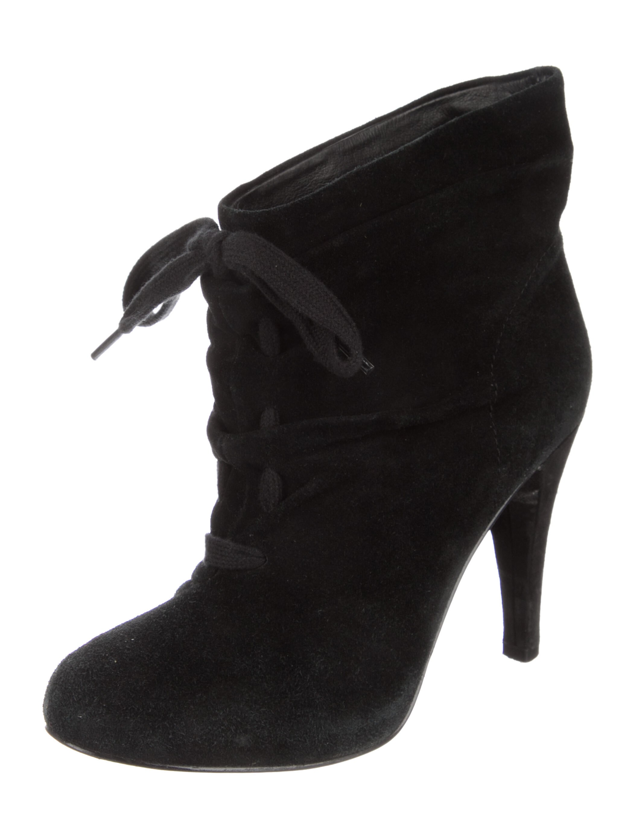 Ash Suede Lace-Up Boots