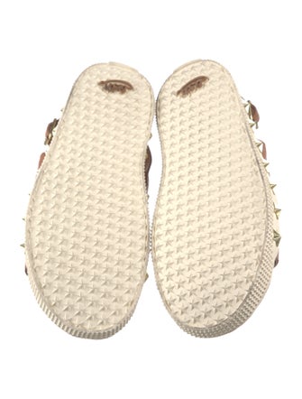 Ash Leather Studded Accents Gladiator Sandals