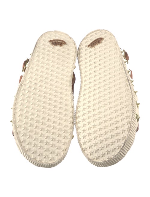 Ash Leather Studded Accents Gladiator Sandals