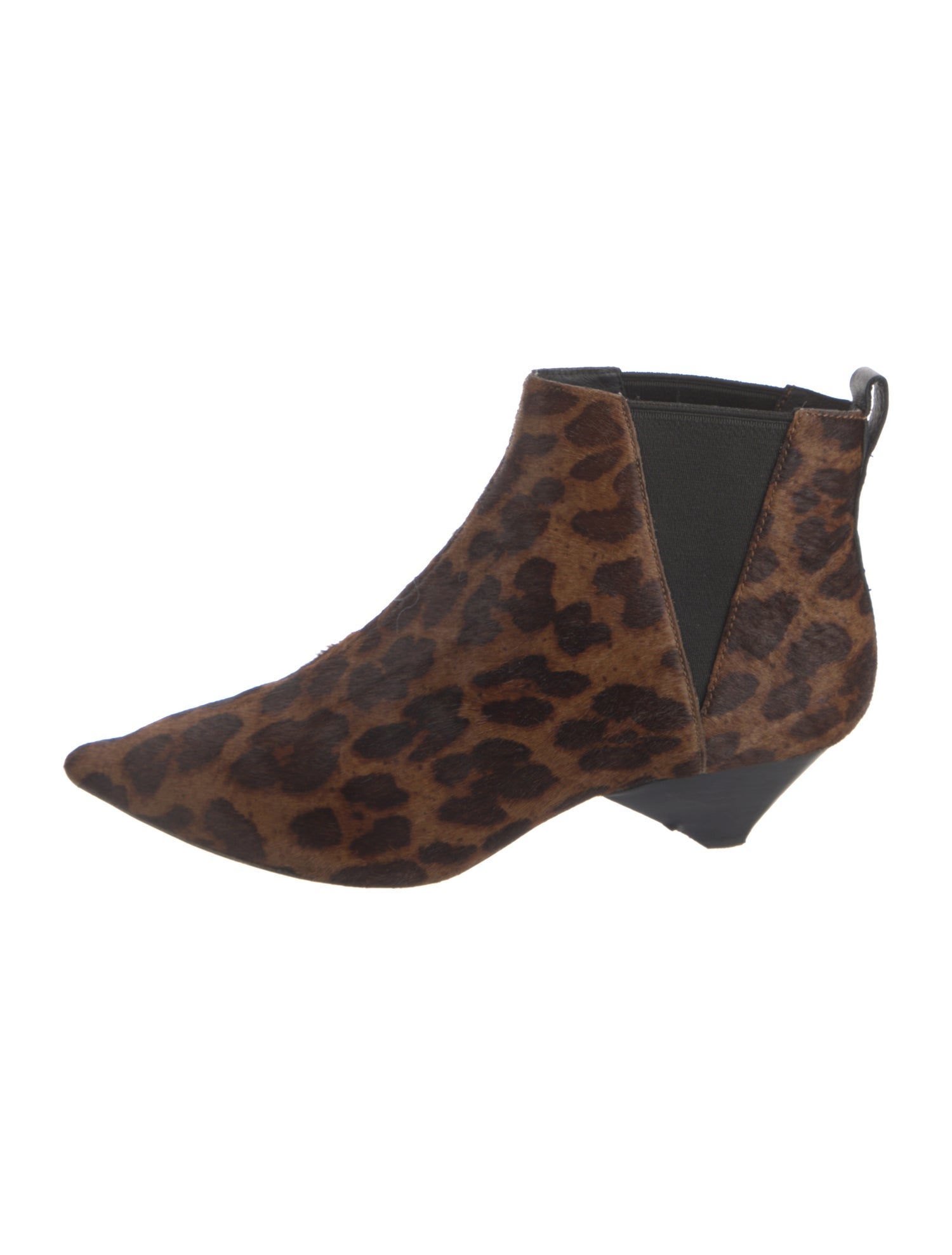 Ash Ponyhair Animal Print Chelsea Boots