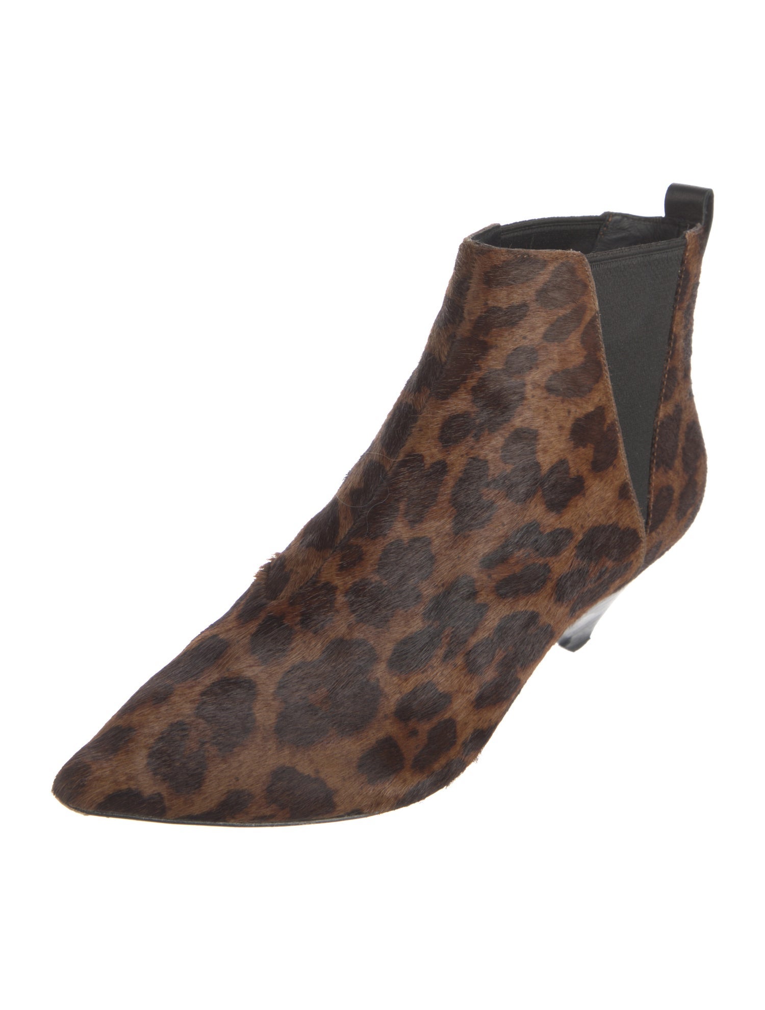 Ash Ponyhair Animal Print Chelsea Boots