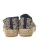Ash Lace Pattern Glitter Accents Espadrilles