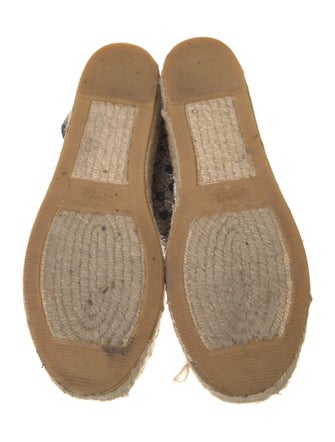 Ash Lace Pattern Glitter Accents Espadrilles